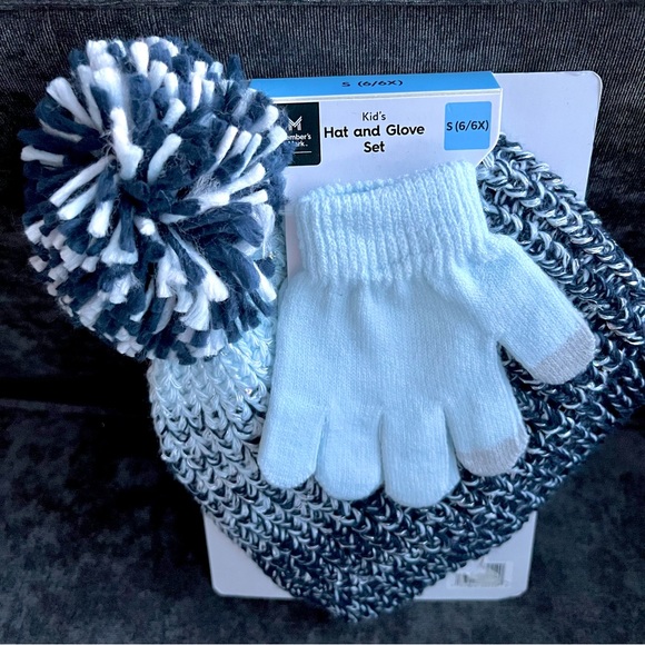 NWT Member's Mark Kids Hat and Glove Set Size S 6/6x - Picture 10 of 11